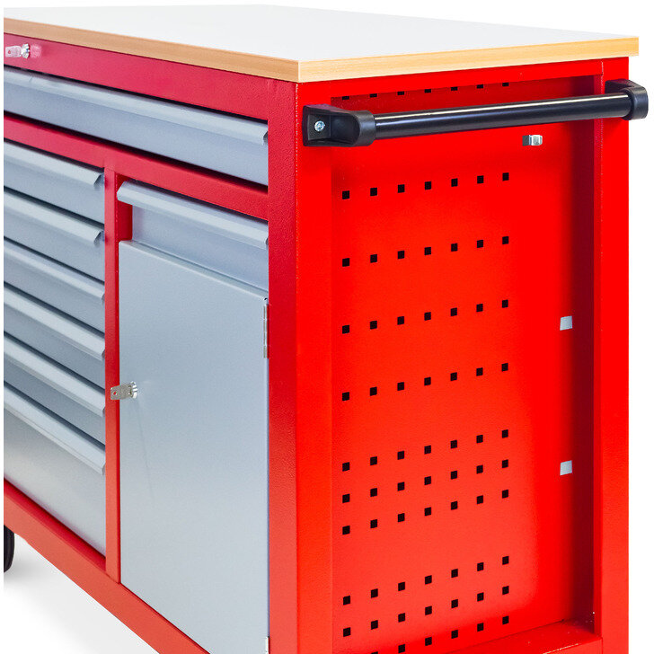 Werkzeugwagen 7 Schubladen mit 1 Schrank MW Tools