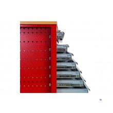 Werkzeugwagen 7 Schubladen mit 1 Schrank MW Tools