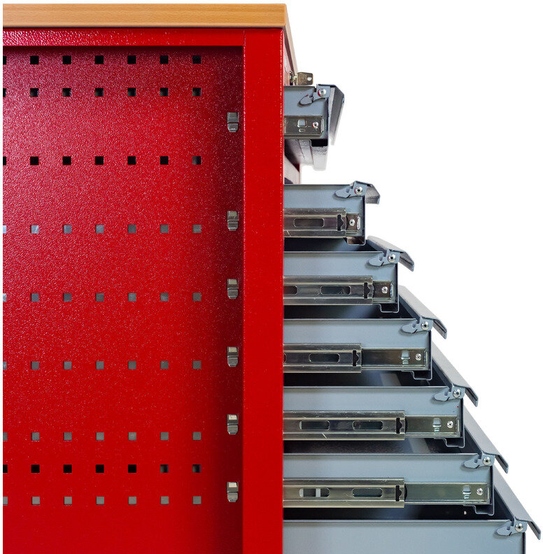 Werkzeugwagen 7 Schubladen mit 1 Schrank MW Tools