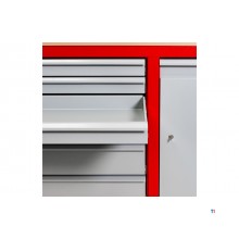 Werkzeugwagen 7 Schubladen mit 1 Schrank MW Tools