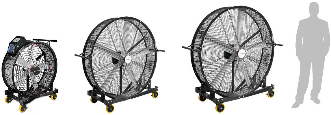 Industrieller, mobiler Ventilator Ø900mm 500W 220V MW Tools