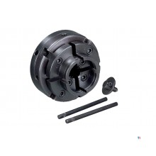 Pakke tredreiebenk 200x305mm + 4-kjevs chuck dia. 100mm + 8 stk. dreieverktøy + chuck + chuckhale Holzstar