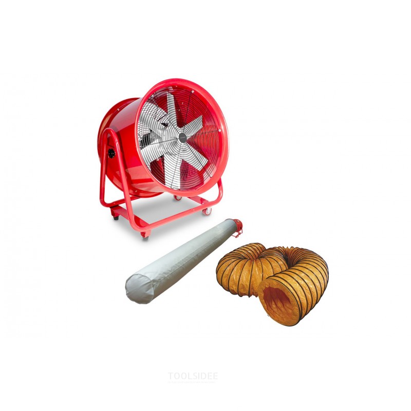 Mobile fan MV600R3 with hose and filter bag MW Tools