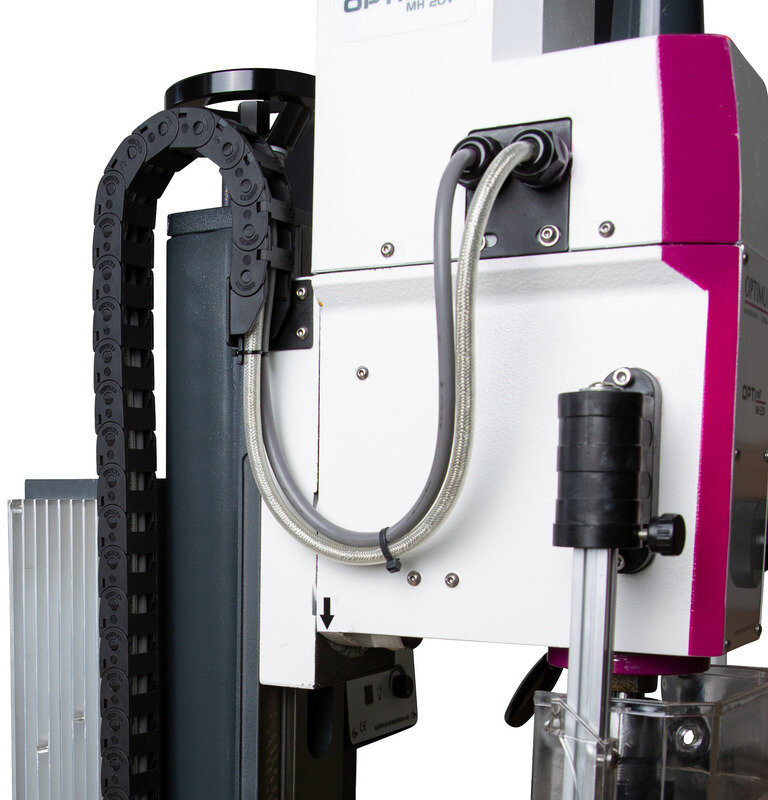 Bore- og fræsemaskine X 480 mm Y 175 mm Z 210 mm MK2/M10 0,75 kW 230V variabel hastighed langt bord Optimill