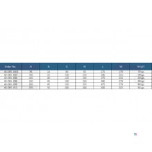 Mechanische Fräszwinge Spannsystem Backenbreite 100 mm Spannöffnung 140 mm Backenhöhe 32 mm MW-Tech