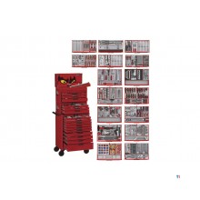 Verktygsvagn röd mega master set 1011 delar Teng Tools Verktygsvagn röd mega master set 1011 delar Teng Tools