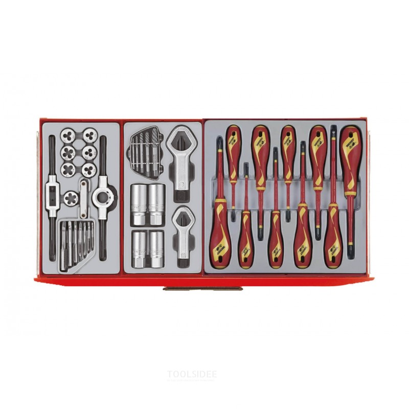 Verktygsvagn röd mega master set 1011 delar Teng Tools Verktygsvagn röd mega master set 1011 delar Teng Tools