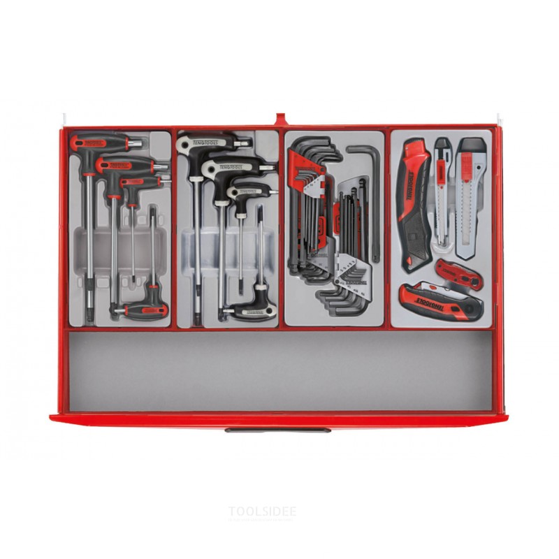 Verktygsvagn röd mega master set 1011 delar Teng Tools Verktygsvagn röd mega master set 1011 delar Teng Tools