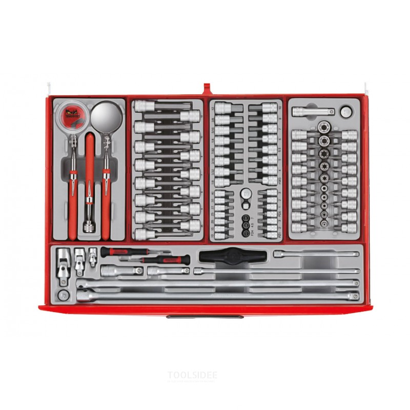 Verktygsvagn röd mega master set 1011 delar Teng Tools Verktygsvagn röd mega master set 1011 delar Teng Tools