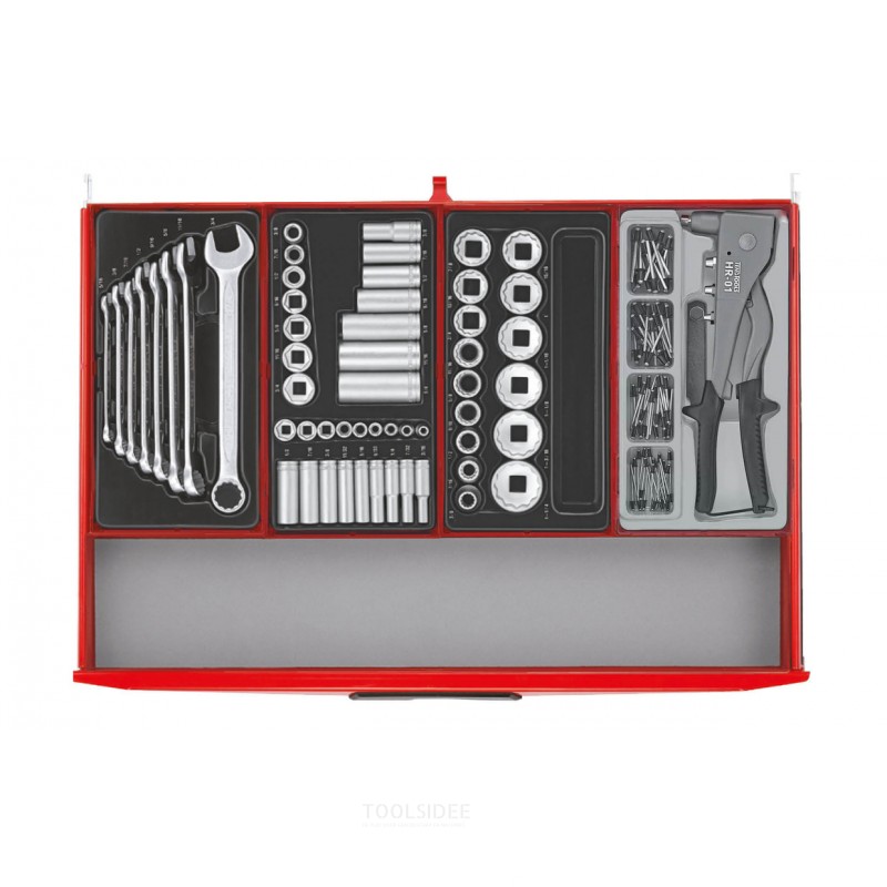 Verktygsvagn röd mega master set 1011 delar Teng Tools Verktygsvagn röd mega master set 1011 delar Teng Tools