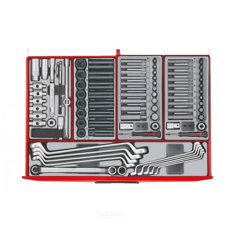 Verktygsvagn röd mega master set 1011 delar Teng Tools Verktygsvagn röd mega master set 1011 delar Teng Tools