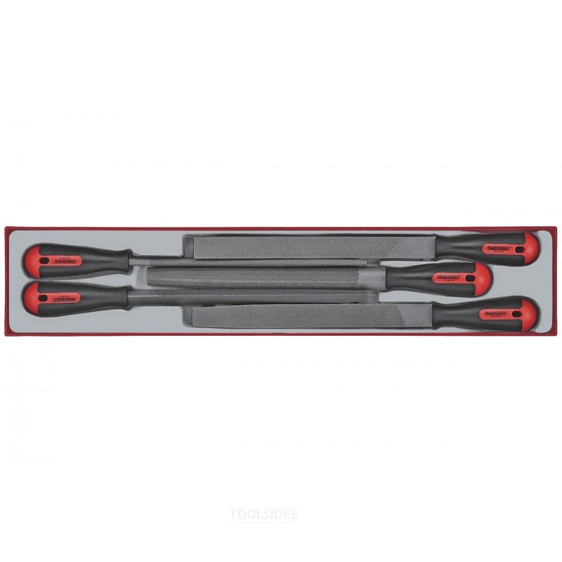 Håndfilsæt TTX4 bakke 250 mm L 5 dele Teng Tools