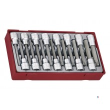Topnøgle- og bitsæt TT1 bakke 1/2" Unbrako og TX - lang 4-16 mm 15 dele Teng Tools Topnøgle- og bitsæt TT1 bakke 1/2" Unbrako og TX - lang 4-16 mm 15 dele Teng Tools
