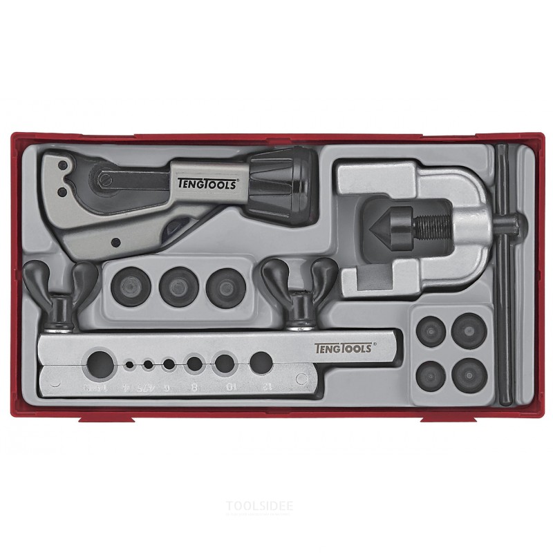 Putkenlevityssarja TT1, tarjotin, 10 osaa, Teng Tools