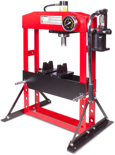 Hydraulisk bordpresse 15 tons manuel betjening MW Tools