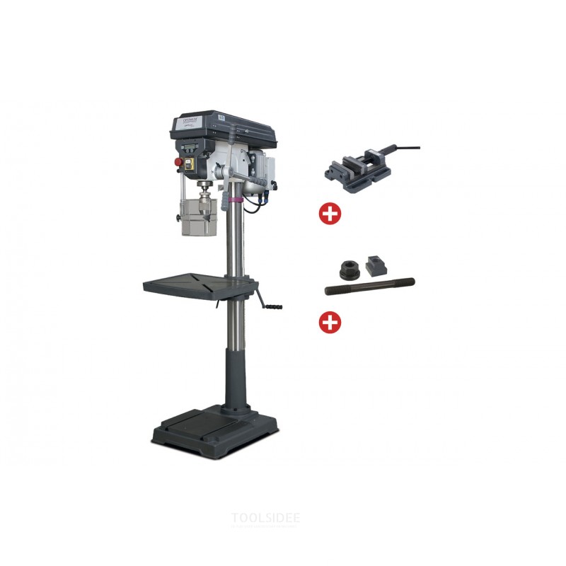 Kolomboormachine boren tot ø 30 mm opname MK4 1,1 kW 400V 9 snelheden + boorklem + set spanbouten Optidrill Kolomboormachine boren tot ø 30 mm opname MK4 1,1 kW 400V 9 snelheden + boorklem + set spanbouten Optidrill