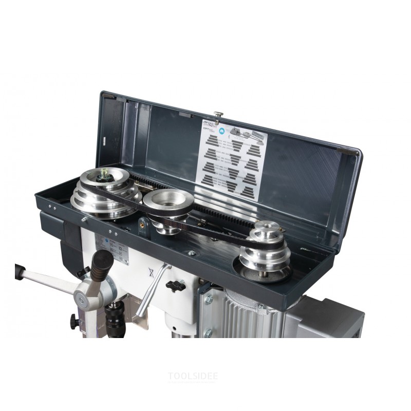 Kolomboormachine boren tot ø 30 mm opname MK4 1,1 kW 400V 9 snelheden + boorklem + set spanbouten Optidrill Kolomboormachine boren tot ø 30 mm opname MK4 1,1 kW 400V 9 snelheden + boorklem + set spanbouten Optidrill