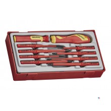 Isoleret skruetrækkersæt TT1 bakke flad - PH- PZ 10 dele Teng Tools Isoleret skruetrækkersæt TT1 bakke flad - PH- PZ 10 dele Teng Tools