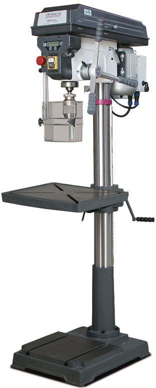 Søjleboremaskine til boring op til ø 30 mm, MK4-montering, 1,1 kW, 230V, 9 hastigheder, digital visning af hastigheder, Optidril