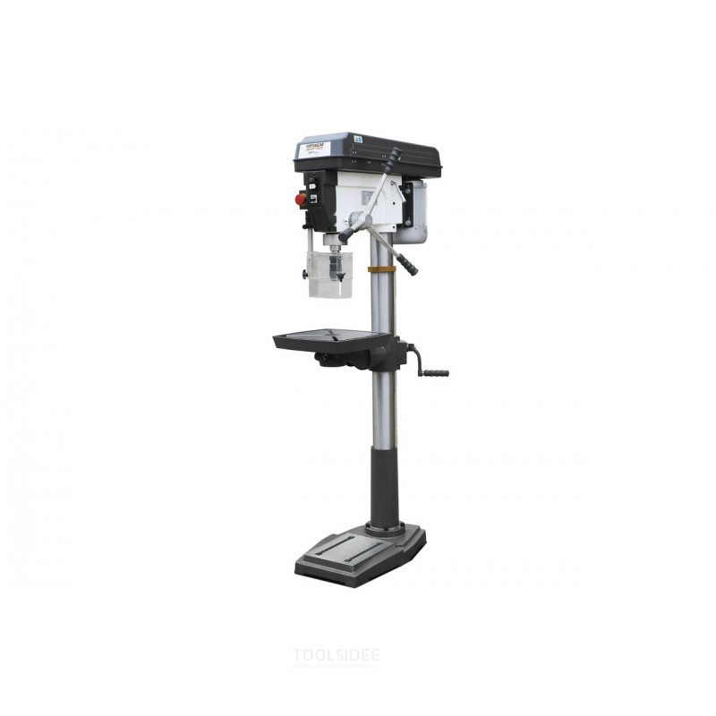 Bohrmaschine zum Bohren bis ø 30 mm, MK4-Aufnahme, 1,1 kW, 400 V, 9 Geschwindigkeiten, Bohrklemme und Optidrill-Spannbolzensatz.