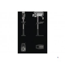 Bohrmaschine zum Bohren bis ø 30 mm, MK4-Aufnahme, 1,1 kW, 400 V, 9 Geschwindigkeiten, Bohrklemme und Optidrill-Spannbolzensatz.