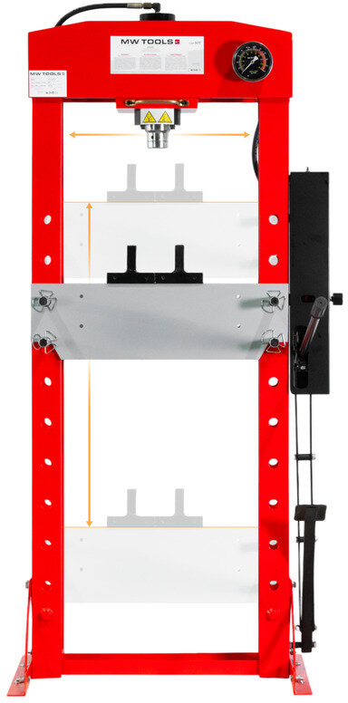 Hydraulische Presse 30T Hand- und Fußsteuerung MW Tools
