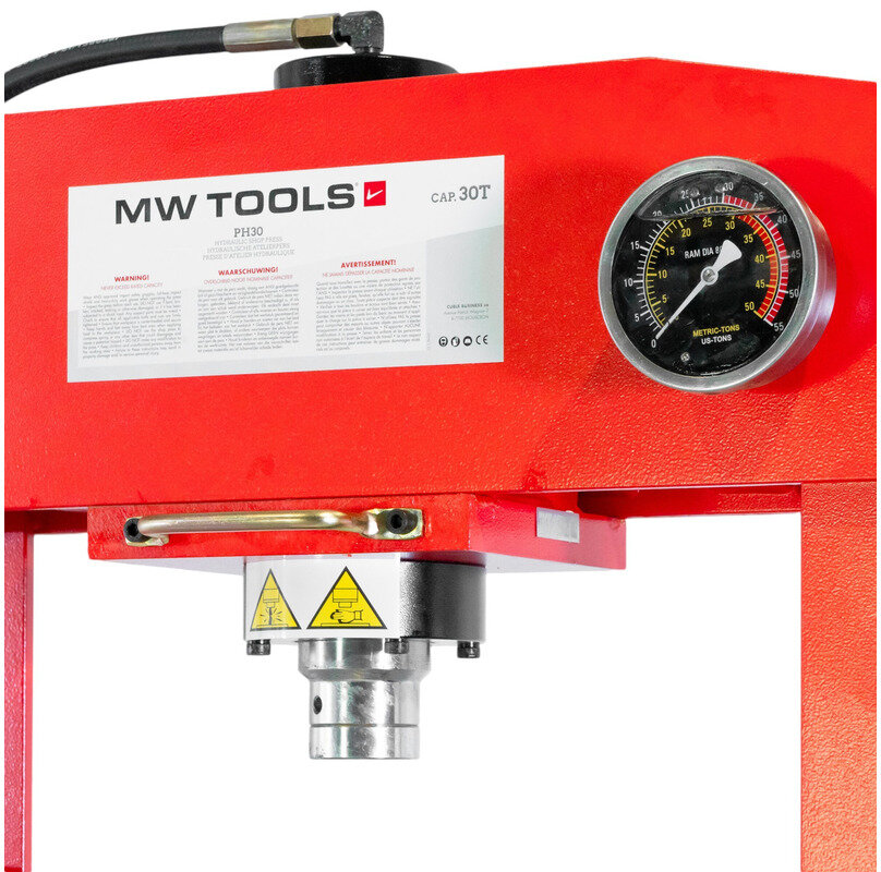 Hydraulische Presse 30T Hand- und Fußsteuerung MW Tools