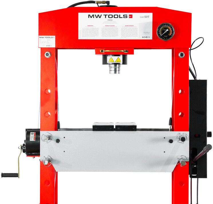 Hydraulic press 50T hand and foot control MW Tools