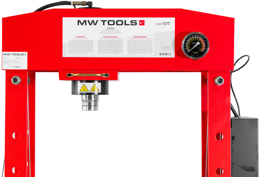 Hydraulic press 50T hand and foot control MW Tools