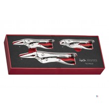 Låsetangsæt Foamx2 bakke 3 dele Teng Tools