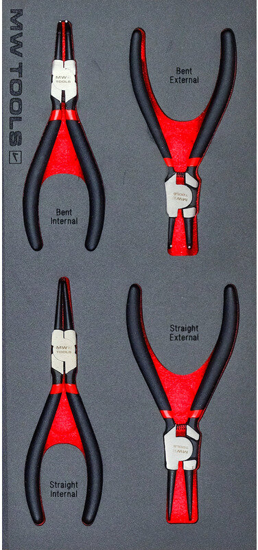 Sicherungsringstangensatz Schaumstoffeinlage 4-teilig MW Tools Sicherungsringstangensatz Schaumstoffeinlage 4-teilig MW Tools