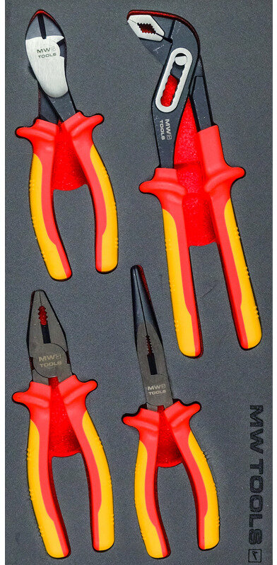 Isolert tangsett skumbrett 4-delt MW Tools