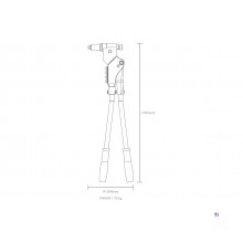 Blindnietzange für Blindnieten, Muttern und Schrauben NCG Blindnietzange für Blindnieten, Muttern und Schrauben NCG
