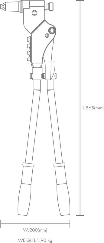 Blindnietzange für Blindnieten, Muttern und Schrauben NCG Blindnietzange für Blindnieten, Muttern und Schrauben NCG