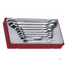 Skraldenøgle TT1 bakke 8-19mm 8 dele Teng Tools Skraldenøgle TT1 bakke 8-19mm 8 dele Teng Tools