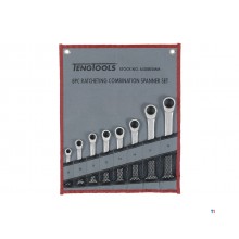 Set ratelsteekringsleutels plat 8-19mm 8dlg Teng Tools