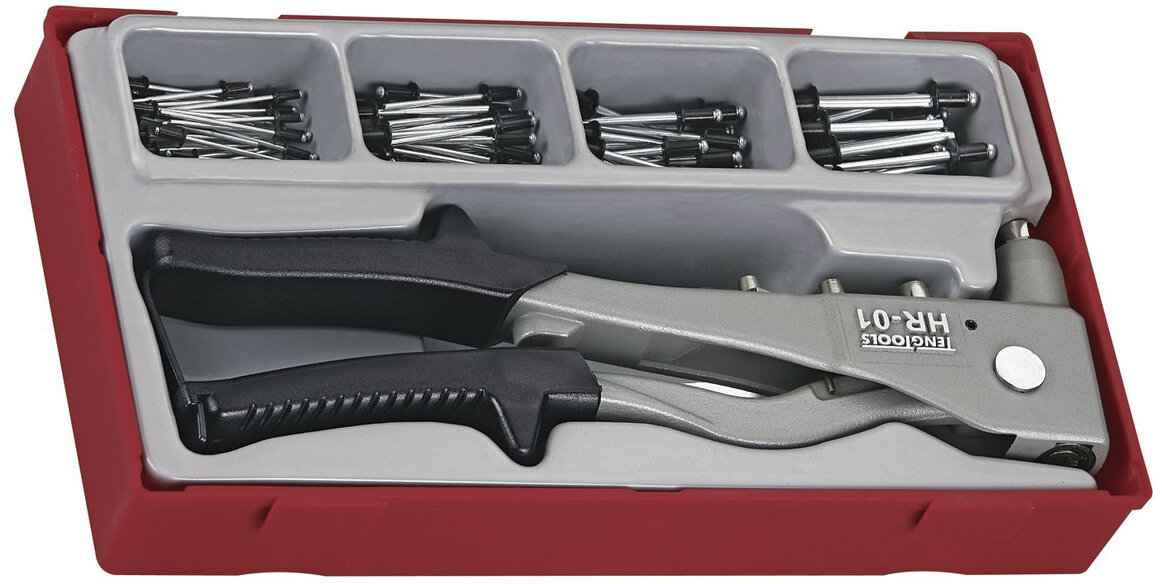 Nietset TT1 Tablett 2,4-4,8 mm 81-teilig Teng Tools