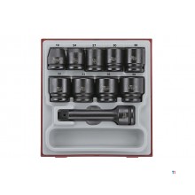 Slagdoppenset TT2 tray 3/4" 19- 38mm 16  delig Teng Tools