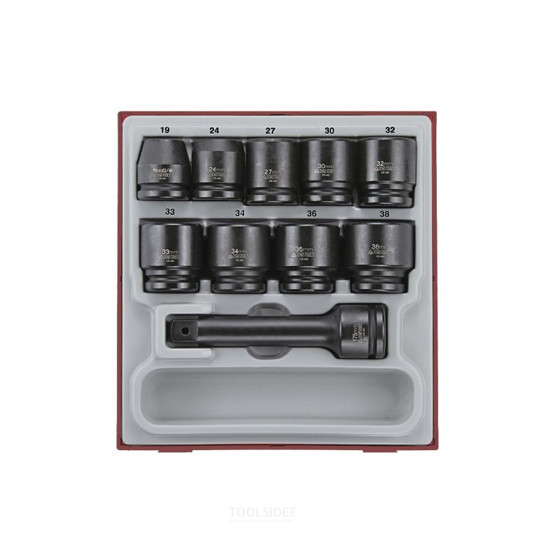 Slagdoppenset TT2 tray 3/4" 19- 38mm 16  delig Teng Tools