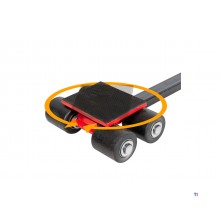 Transportroller 3 t 4 Nylonrollen mit Hebel und Drehplattform MW Tools Transportroller 3 t 4 Nylonrollen mit Hebel und Drehplattform MW Tools