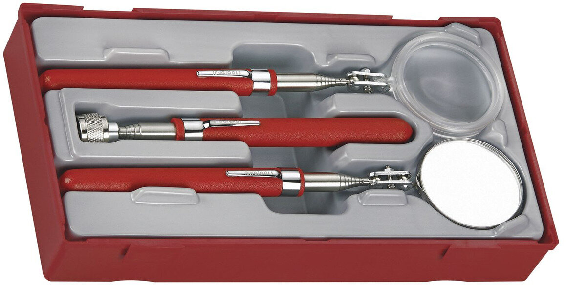 Teleskop-Inspektionsset TT1, Ablage, Magnet 12 mm, Spiegel 55 mm, 3-teilig, Teng Tools