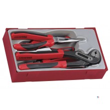 Tangsett med Tpr-håndtak TT1-brett 4 deler Teng Tools Tangsett med Tpr-håndtak TT1-brett 4 deler Teng Tools