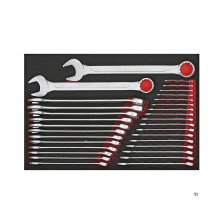 Ringgaffelnøglesæt Skum4x4 bakke 5,5-38 mm 31 dele Teng Tools