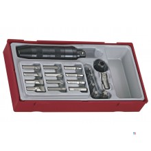 Schlagschrauber- und Schlagbit-Set TT1 Tablett 1/2" Flach- PH- HEX- TX 20-teilig Teng Tools Schlagschrauber- und Schlagbit-Set TT1 Tablett 1/2" Flach- PH- HEX- TX 20-teilig Teng Tools