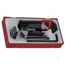 Winkelschlüsselsatz HEX-TX-AF TT1 Einlage 28-teilig Teng Tools