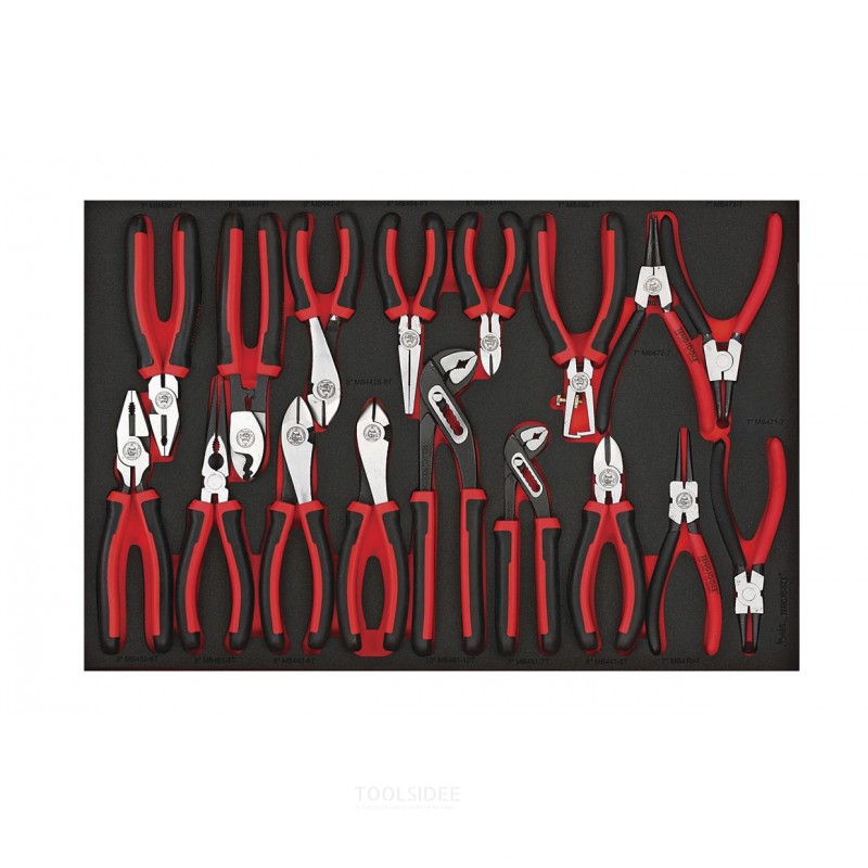 Tangenset Foam4x4 tray 17 delig  Teng Tools