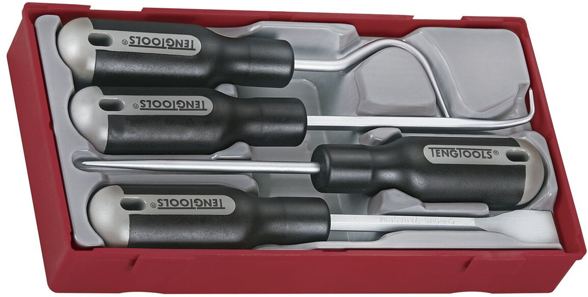 Schaberset TT1 Tablett 4-teilig Teng Tools Schaberset TT1 Tablett 4-teilig Teng Tools