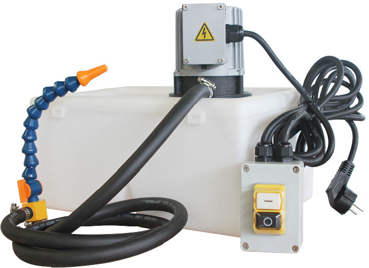 Universal cooling pump set 100W 3.5 l/min plastic reservoir 11 liters 230V Optimum Universal cooling pump set 100W 3.5 l/min plastic reservoir 11 liters 230V Optimum