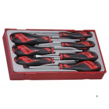 Skruetrækkersæt TT1 bakke flad - PH - stk. 7 dele Teng Tools