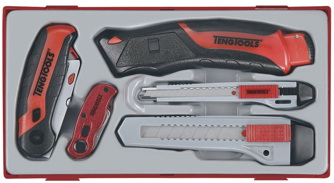Messerset TT1 Tablett 5-teilig Teng Tools
